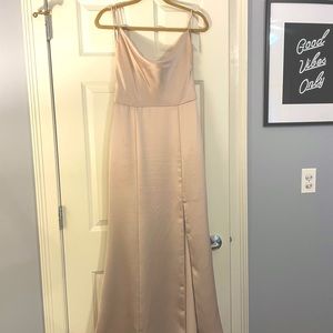 Amsale Chloe Dress in Champagne